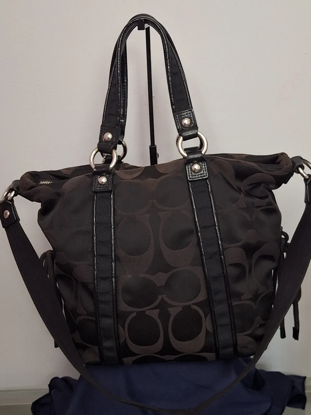 Coach black signature